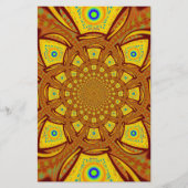 Goldene Kaleidoskop Kunst, Dichtung Briefpapier (Vorderseite)