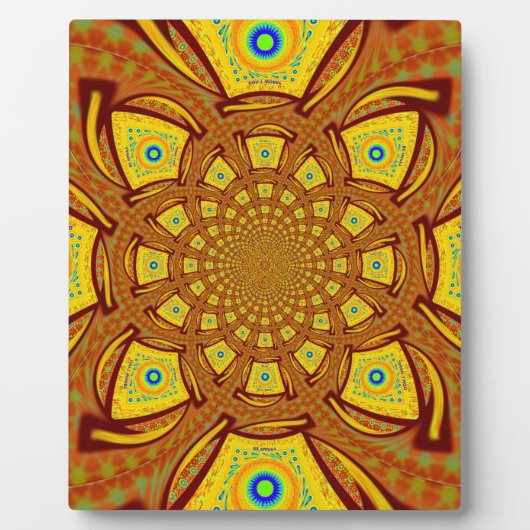 Goldene Kaleidoskop Kunst, Dichtung Fotoplatte (Vorderseite)