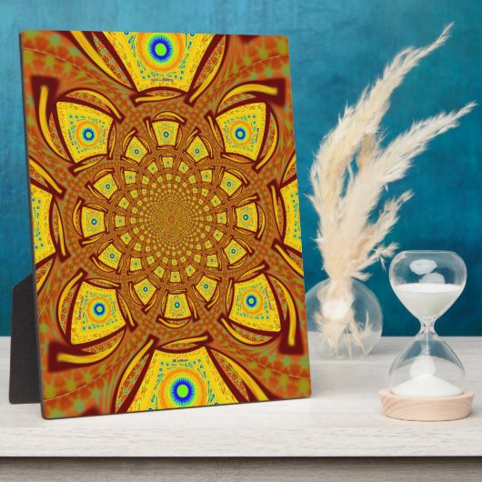 Goldene Kaleidoskop Kunst, Dichtung Fotoplatte (Seite)