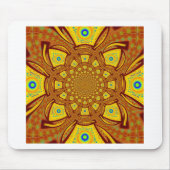 Goldene Kaleidoskop Kunst, Dichtung Mousepad (Vorne)