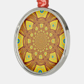 Goldene Kaleidoskop Kunst, Dichtung Silbernes Ornament (Links)