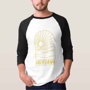 Goldene Kalifornien-Sonnenszene T-Shirt