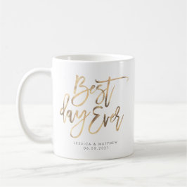 Goldene Kalligrafie Kaffeetasse