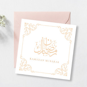 Goldene Kalligrafie Vintage Antike Ramadan Mubarak Feiertagskarte