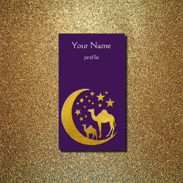 goldene Kamele Visitenkarte