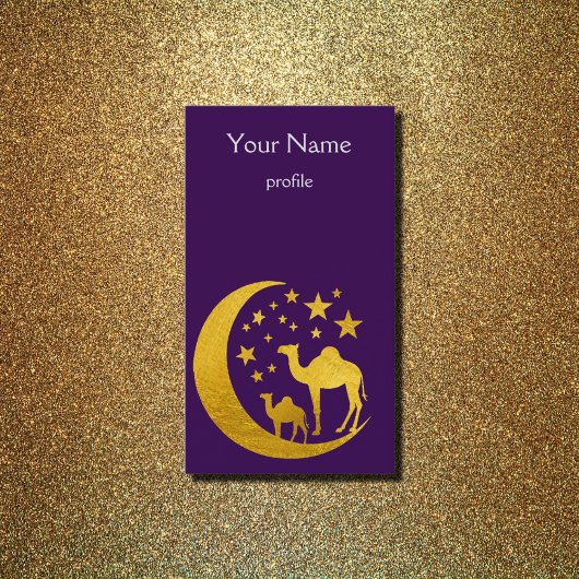 goldene Kamele Visitenkarte