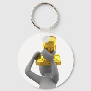 goldene Kamera des Fotografen Schlüsselanhänger