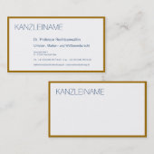 Goldene Kante Visitenkarte (Vorne/Hinten)
