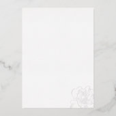 Goldene Kanten Hochzeitsfolie Einladung (Rückseite)