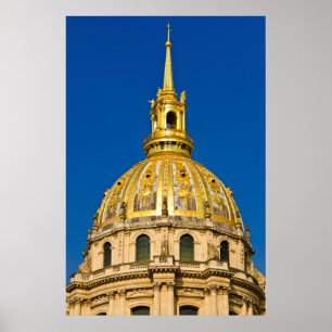 Goldene Kapellendecke, Paris, Frankreich Poster