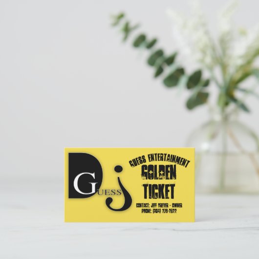 Goldene Karte (Stehend Vorderseite)