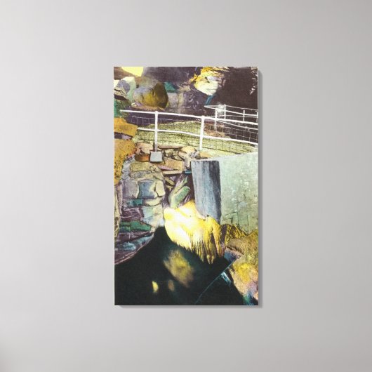 Goldene Kaskade und Aussicht auf die natürliche Br Leinwanddruck (Vorderseite)