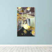 Goldene Kaskade und Aussicht auf die natürliche Br Leinwanddruck (Insitu (Holzboden))