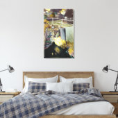Goldene Kaskade und Aussicht auf die natürliche Br Leinwanddruck (Insitu (Schlafzimmer))