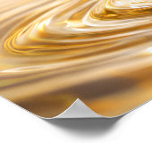 Goldene Kathedrale Flüssigkeitsspritzer Poster (Ecke)