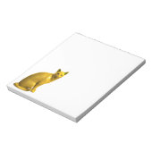 Goldene Katze Notizblock (Rotiert)
