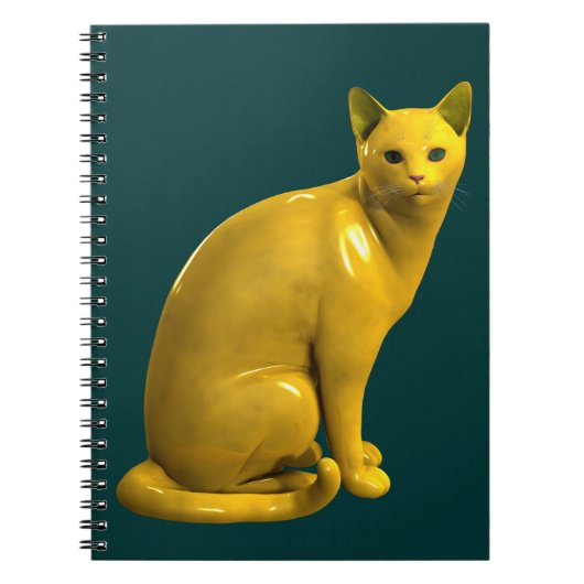 Goldene Katze Notizblock (Vorderseite)