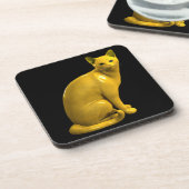Goldene Katze Untersetzer (Linke Seite)