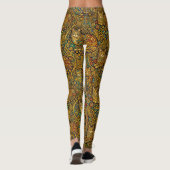 Goldene Katzen im Jugendstil Leggings (Rückseite)
