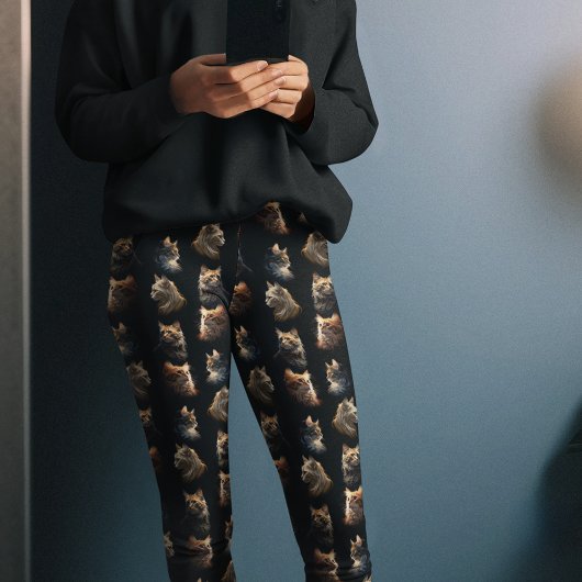 Goldene Katzen Leggings