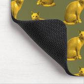 Goldene Katzen Mousepad (Ecke)