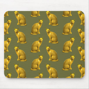 Goldene Katzen Mousepad