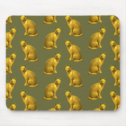 Goldene Katzen Mousepad (Vorne)