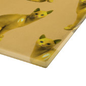 Goldene Katzen Schneidebrett (Ecke)