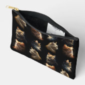 Goldene Katzen Zubehörtasche (Offen)