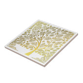 Goldene Keramik Fliese (Seite)