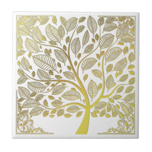 Goldene Keramik Fliese