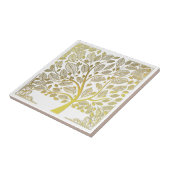 Goldene Keramik Fliese (Seite)