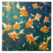 Goldene Keramik Tile Fliese (Vorderseite)