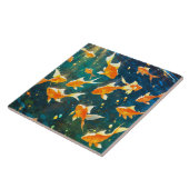 Goldene Keramik Tile Fliese (Seite)