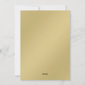 Goldene Kerzen Weihnachtskarte Feiertagskarte (Rückseite)