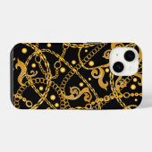 Goldene Kette iPhone Hülle (Rückseite (Horizontal))