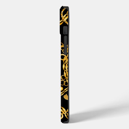 Goldene Kettenklasse Case-Mate iPhone Hülle (Rückseite / Links)