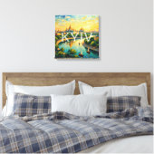 Goldene Kiew-Kathedrale-Riverszene Leinwand (Insitu (Schlafzimmer))