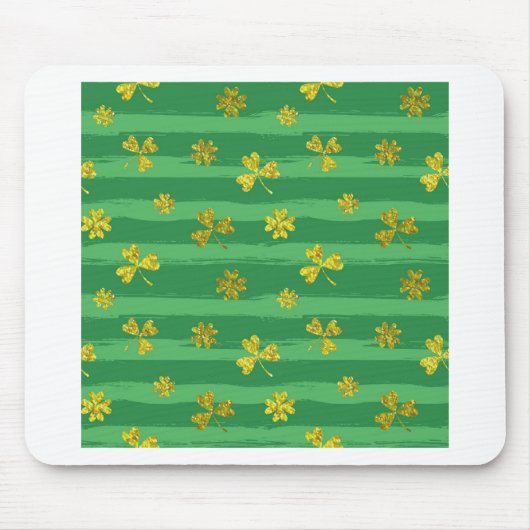 Goldene Kleeblätter Mousepad (Vorne)