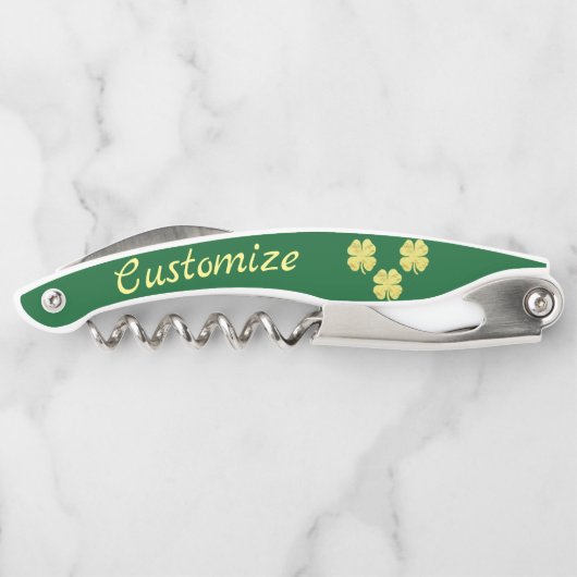 Goldene Kleeblätter Thunder_Cove Kellnermesser (Rückseite)