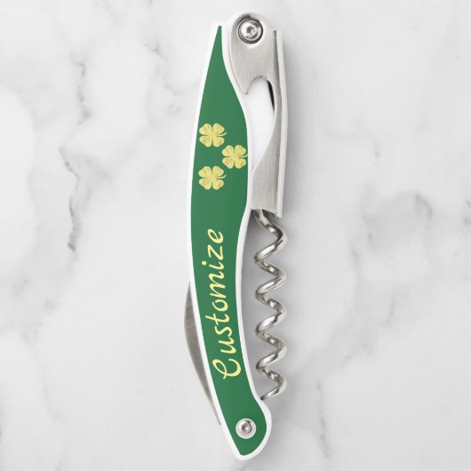 Goldene Kleeblätter Thunder_Cove Kellnermesser (Rückseite)