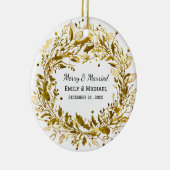 Goldene Kleider Gastgeschenk Hochzeit Keramik Ornament (Rechts)