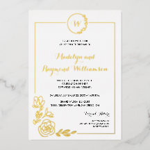 Goldene Kleider-Monogramm zum 50. Jahrestag der Ho