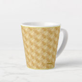 Goldene kleine Latte-Tasse Milchtasse (Rechte Ecke)