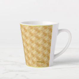 Goldene kleine Latte-Tasse Milchtasse