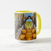 Goldene Kokosnüsse Tasse (VorderseiteRechts)