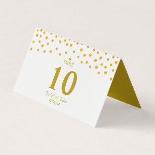 Goldene Konfetti auf schwarzer und weißer Hochzeit