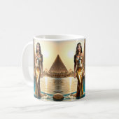 Goldene Königin des Nils Kaffeetasse (Vorderseite Links)