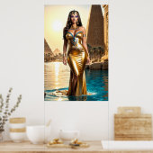 Goldene Königin des Nils Poster (Küche)