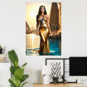 Goldene Königin des Nils Poster (Heimbüro)